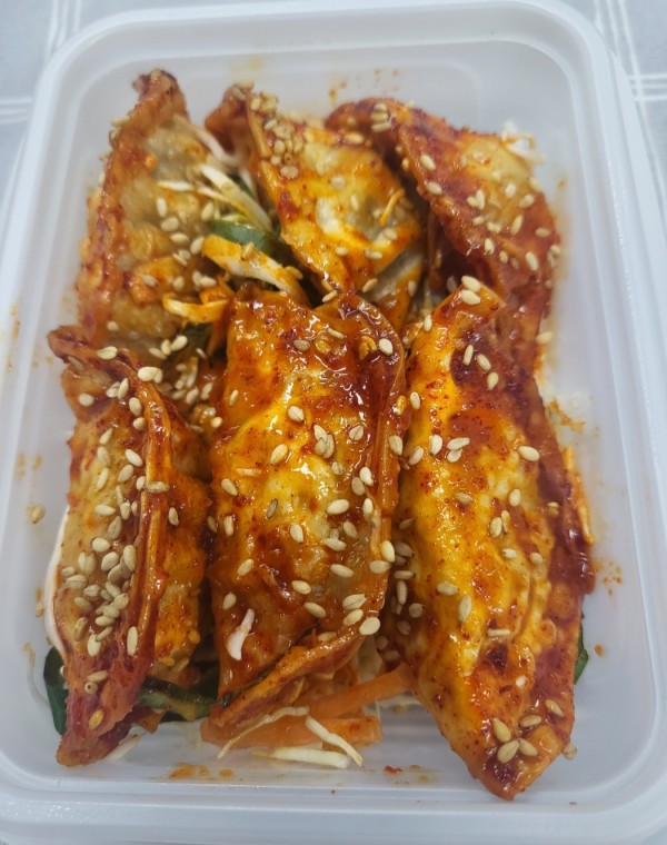 야채비빔만두